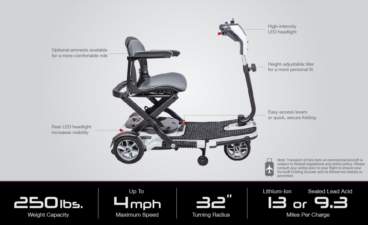 image of go go folding scooter 4-wheel specifications image