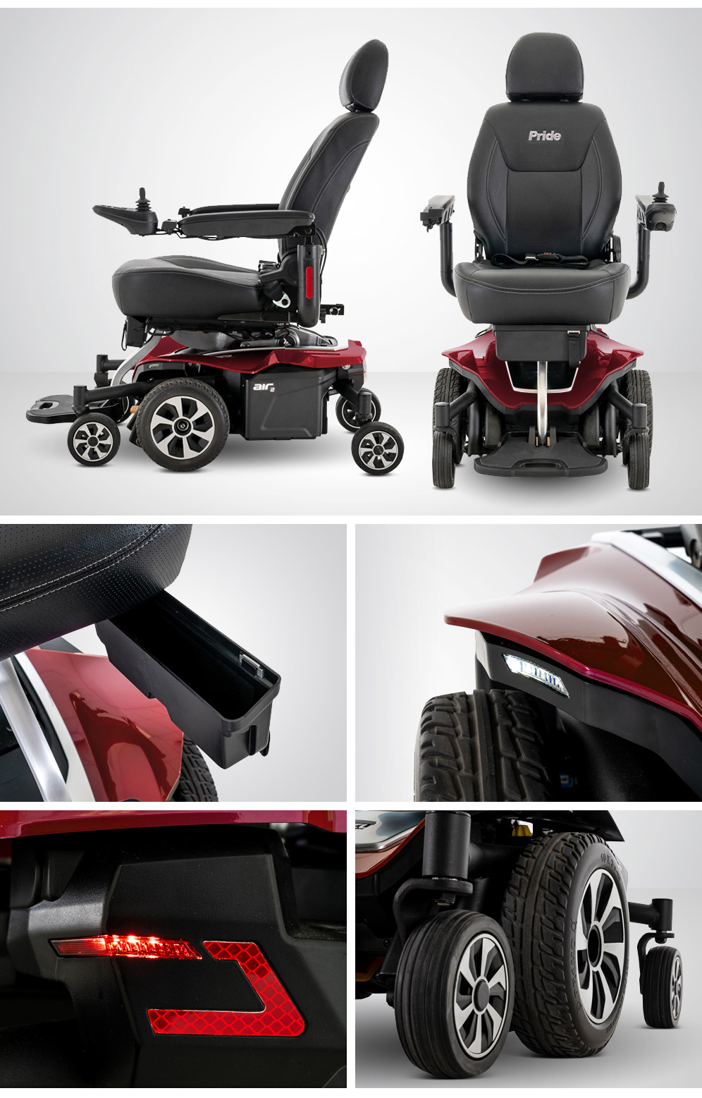 Jazzy Air® 2 Elevated Wheelchair :: Jazzy® Power Chair | Pride Mobility®