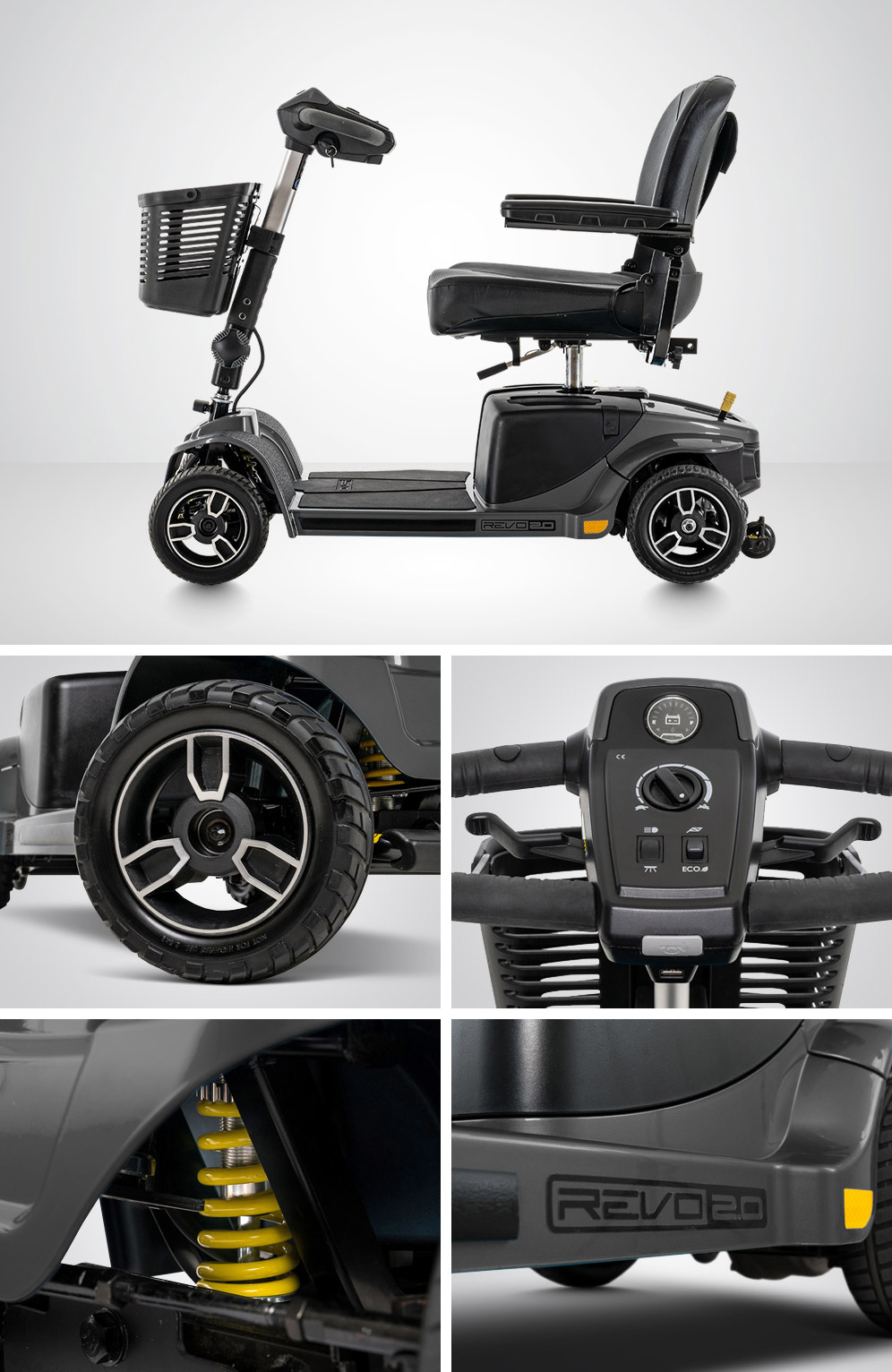 Revo™ 2.0 4-Wheel Scooter :: Pride Electric Scooters | Pride Mobility®